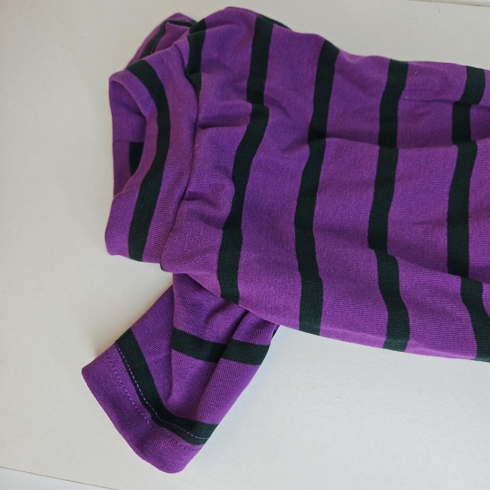 🎁 Purple and Black Striped Puppy Cloth Costume - Picture 5 of 9